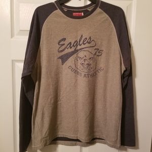 Guess Eagles 75 3/4 sleeve size large